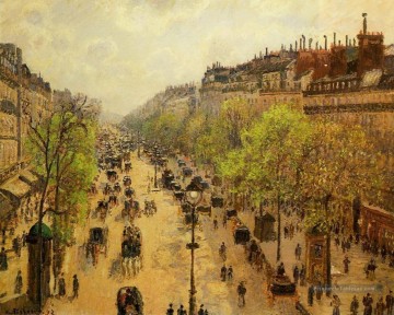 camille pissarro boulevard montmartre printemps 1897 Parisien Peinture à l'huile
